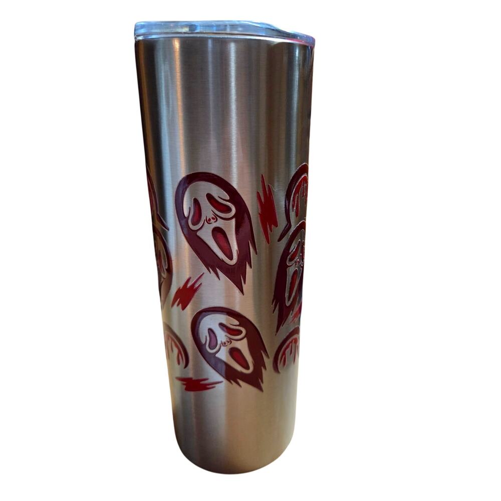 Scream The Movie Insulated Stainless Steel Tumbler Hot or Cold UV DTF Halloween